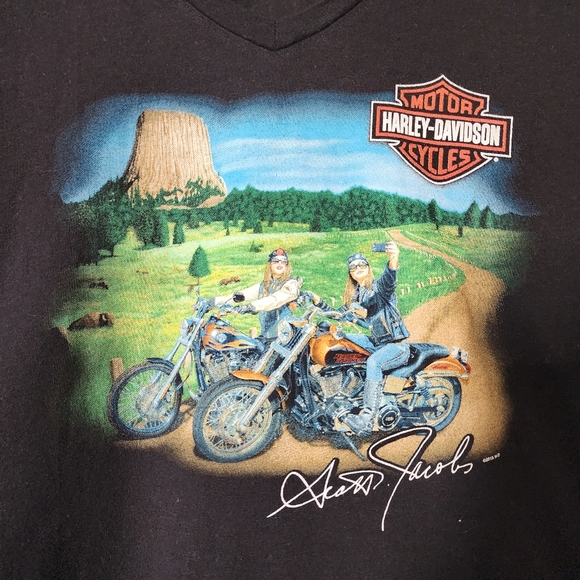 Harley-Davidson T-Shirt Scott Jacobs Limited Edition Graphics Women's Large - Picture 3 of 7